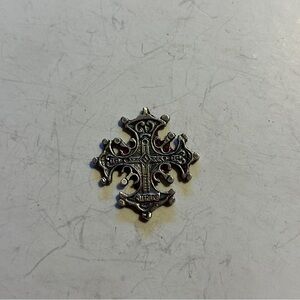 Silver Ornate Cross Pendant